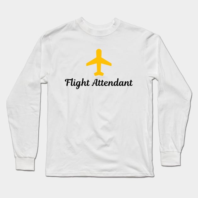 Flight Attendant Long Sleeve T-Shirt by Jetmike